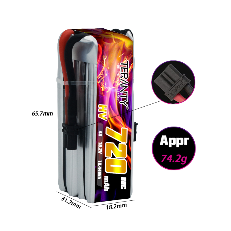 Batterie Lipo HV TERANTY 720mA - Drone Kit Fpv avis et prix